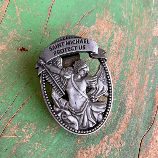 St Michael Visor Clip - Oval