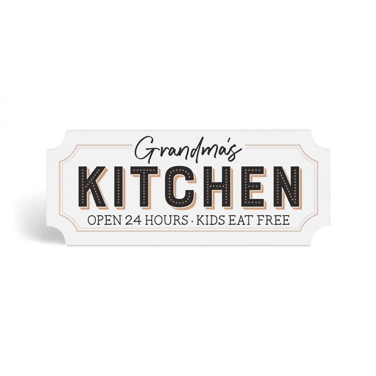 Grandma's Kitchen Open 24 Hours Kids Eat Free Ornate Table