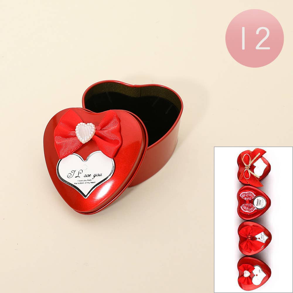 Heart Shaped Gift Tin Boxes