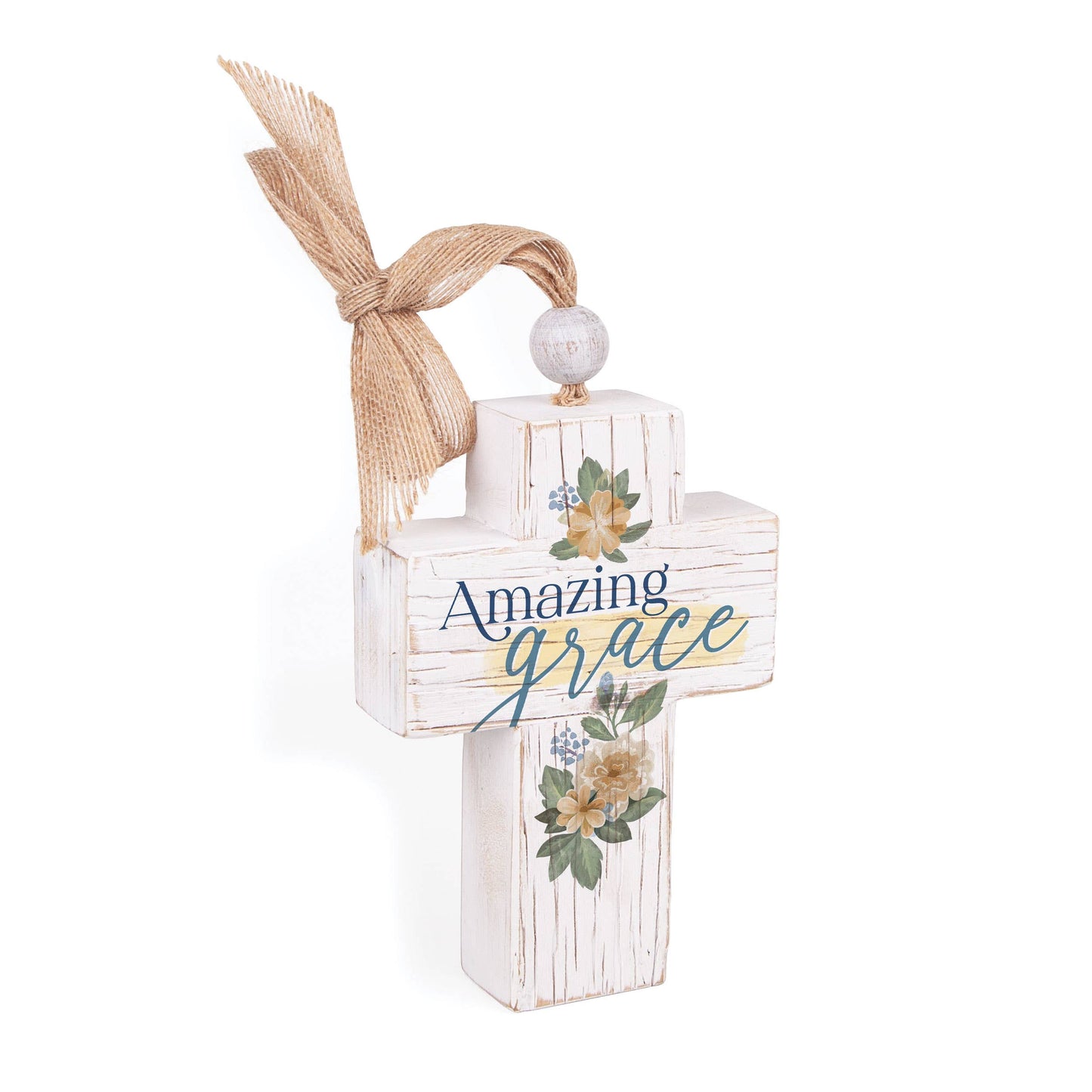 Amazing Grace Whitewashed Cross