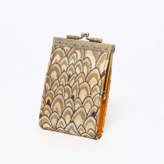 Small Feather Brocade, Card Holders with RFID Protection