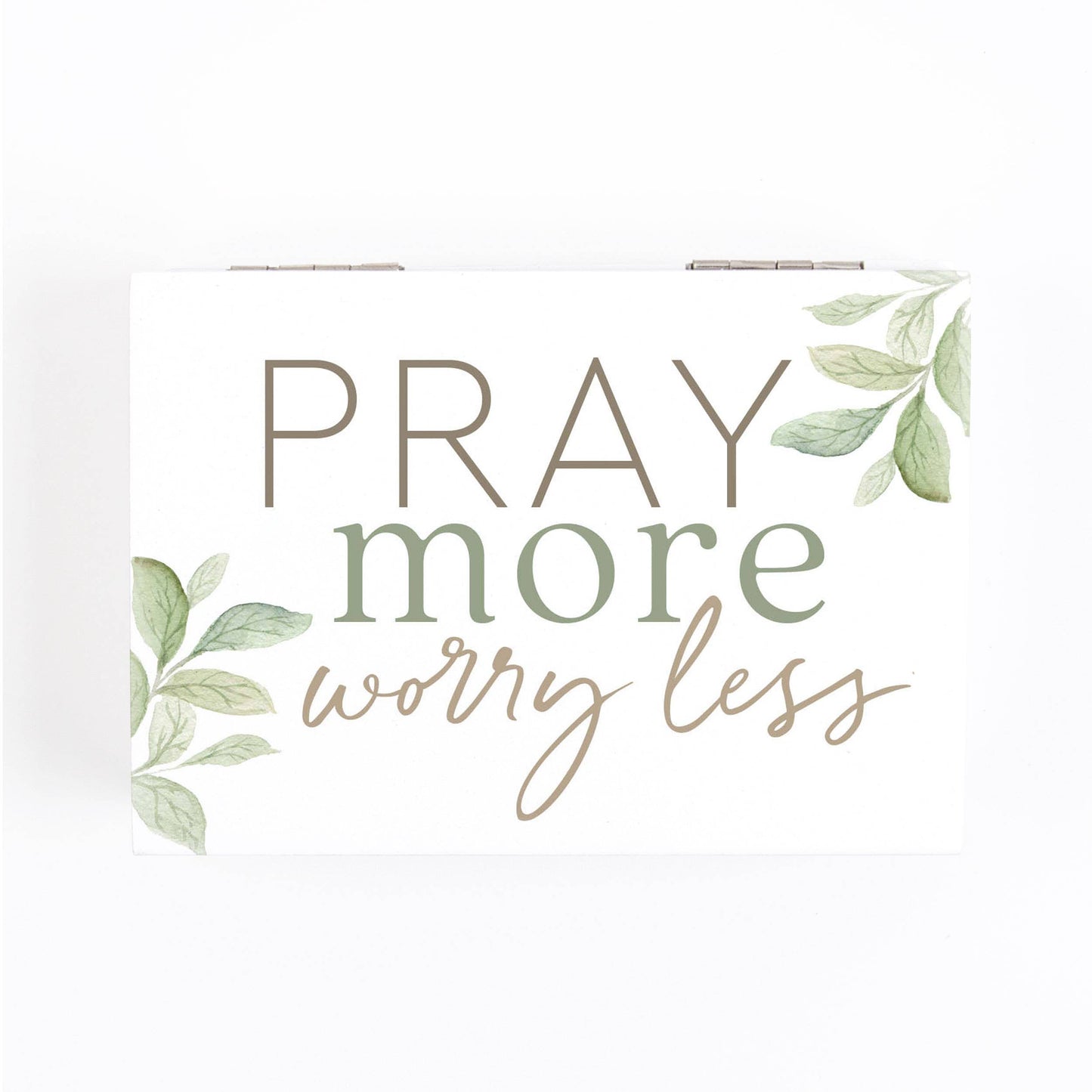 Pray More Worry Less Prayer Box