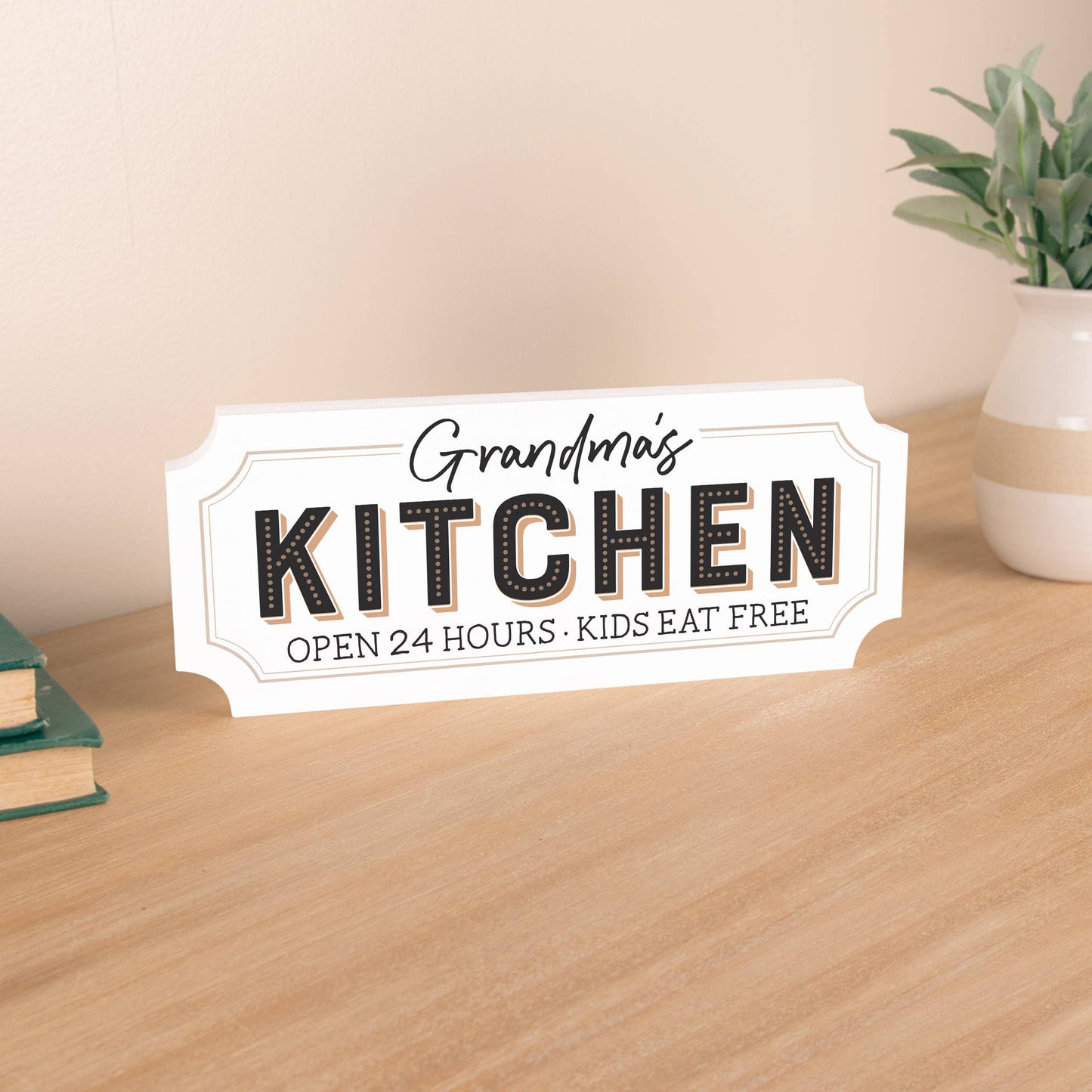 Grandma's Kitchen Open 24 Hours Kids Eat Free Ornate Table