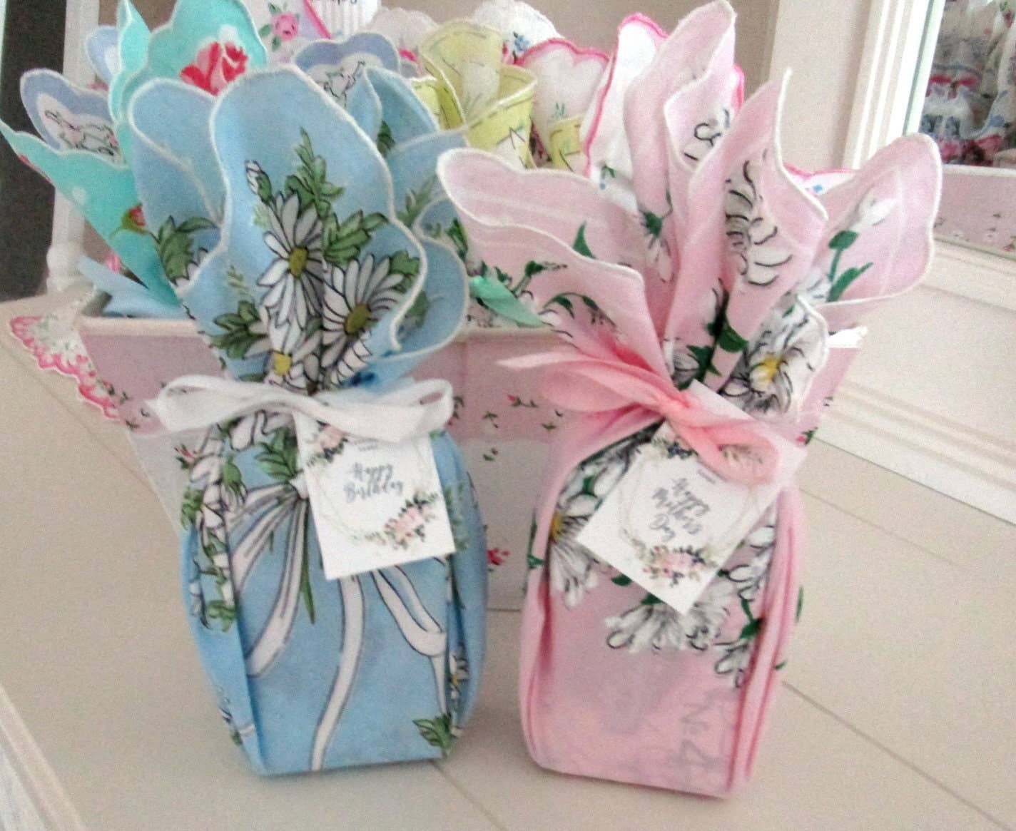 Pink Rosebud Hankie Soap