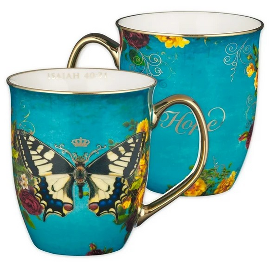 Butterfly Scripture Mug