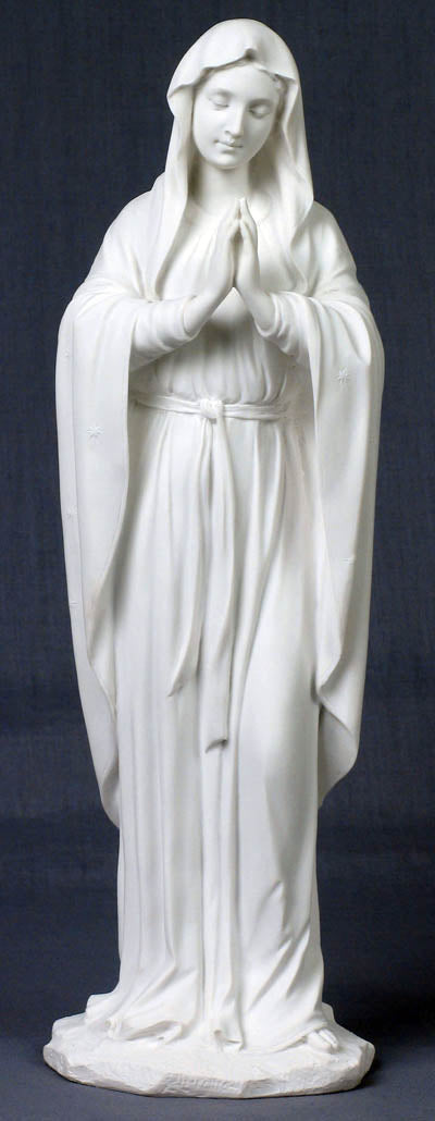 Praying Virgin White 11.75”