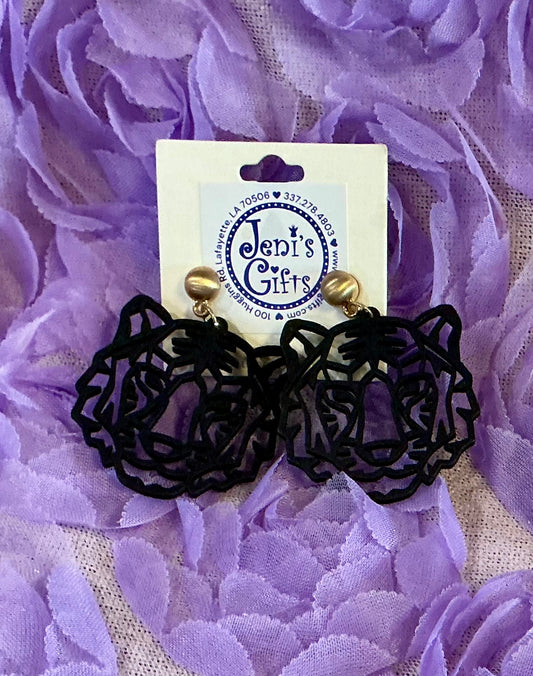 Black Tiger Earrings
