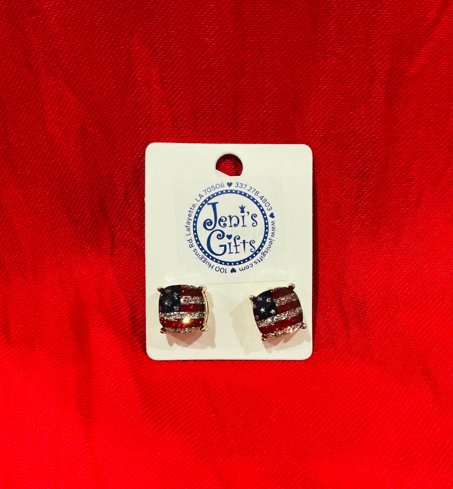 Flag Stud Earrings