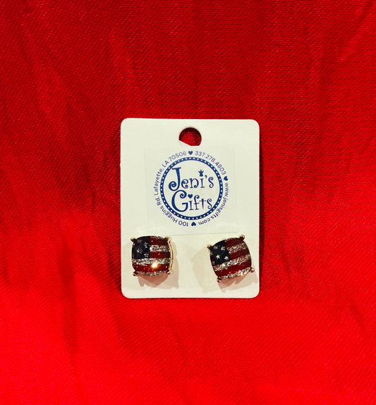 Flag Stud Earrings