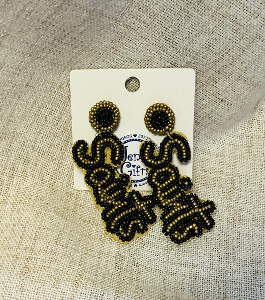 Beaded Saints Earrings