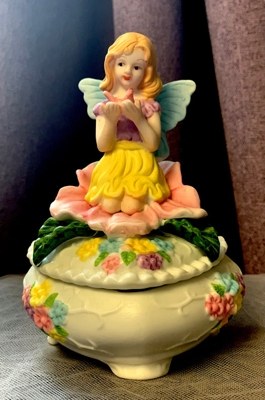 Fairy Angel pink keepsake box