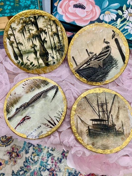 Louisiana art Coaster set