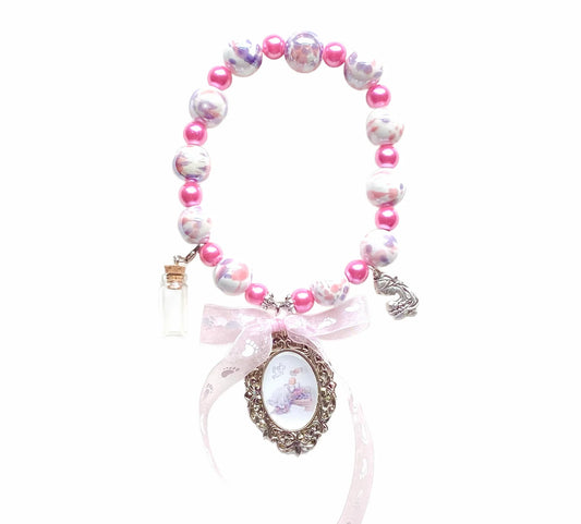 Baby Girl Door Blessing, Pink & White