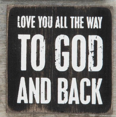 Love you all the way to God and back magnet