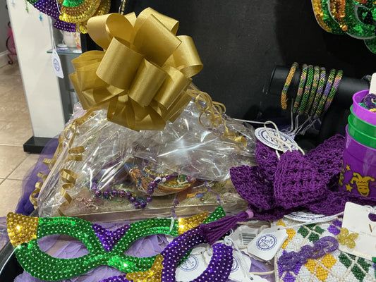 KingCake MardiGras Oyster shell wreath