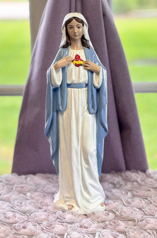 Blessed Virgin Mary Sacred Heart statue