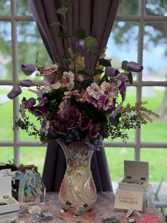 Swan Vase arrangement