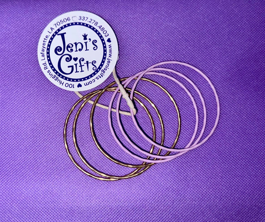 Lavender & Gold Bangles