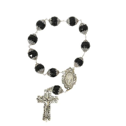 Black & Silver Table Rosary