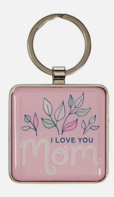 I Love You Mom Keychain