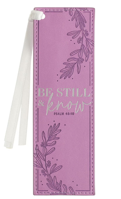 Be Still Leather Bookmark