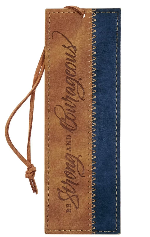 Be Strong Leather Bookmark