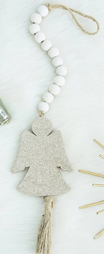 Glitter Angel Blessing Bead