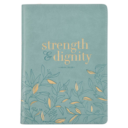 Journal green zip Strength & Dignity Prov. 31:25