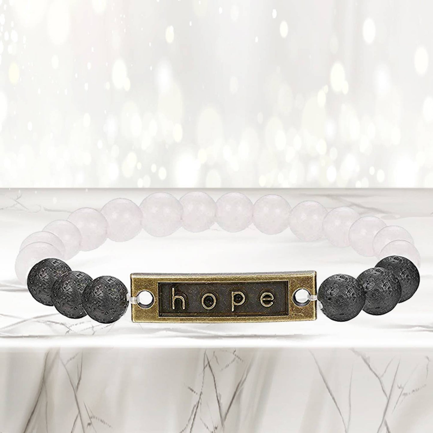 Hope -Mixed Lava Stone Chakra Diffuser Bracelet