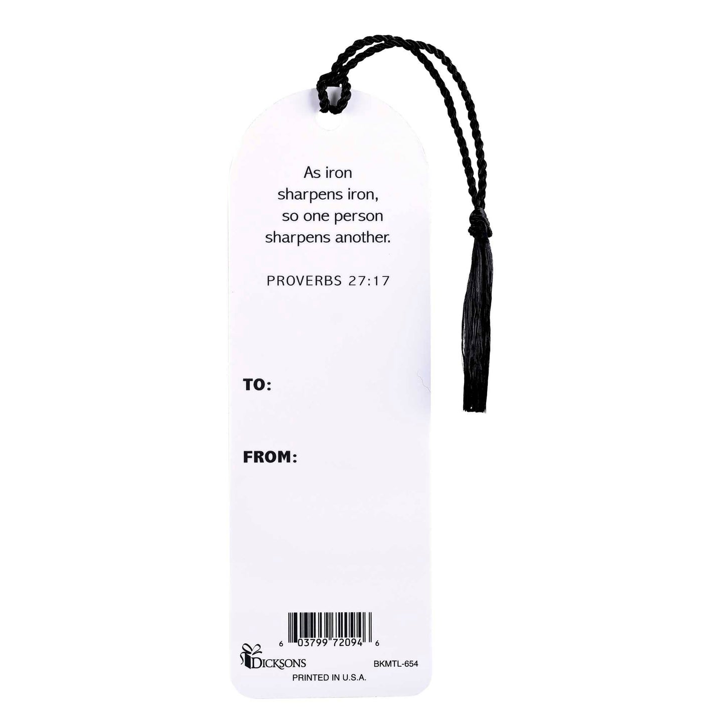 Tassel Bookmark Iron Sharpens Iron