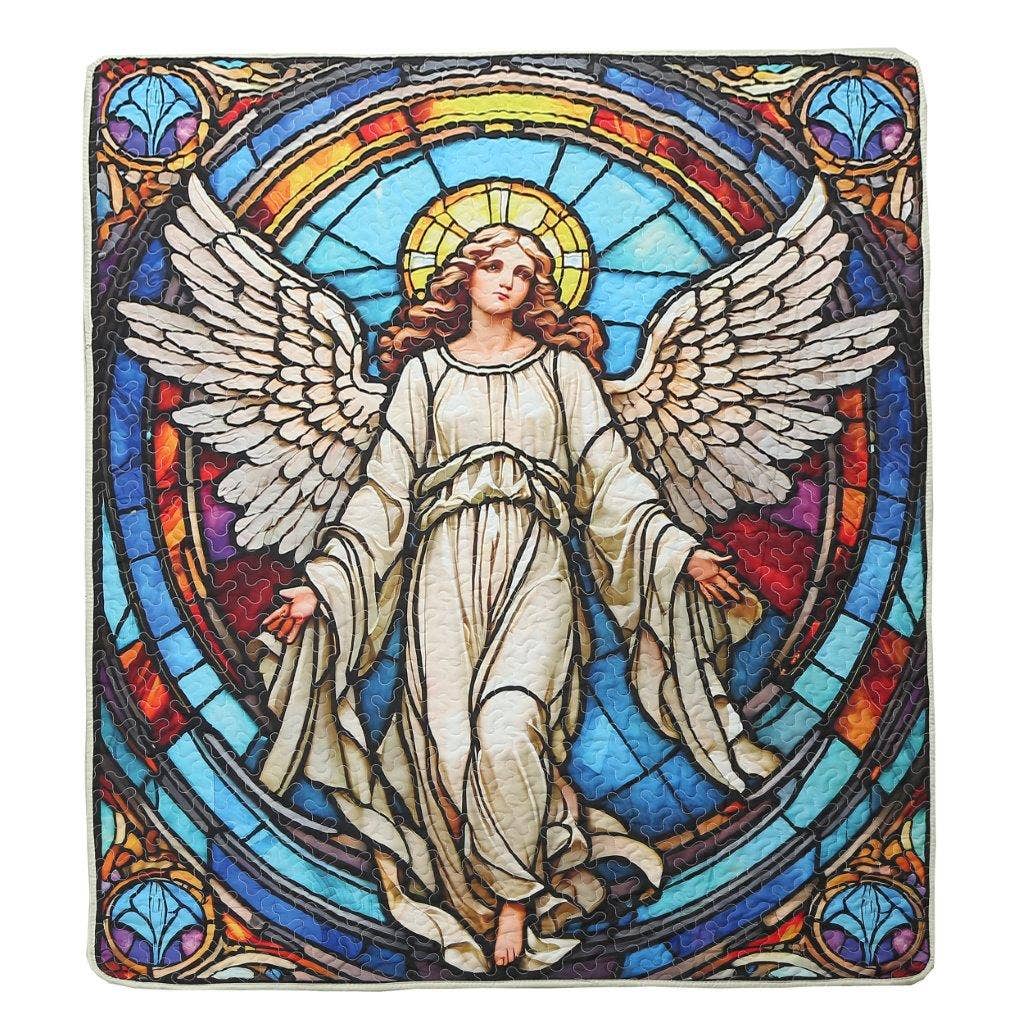 "Angelic Light" Inspirational Quilted Throw