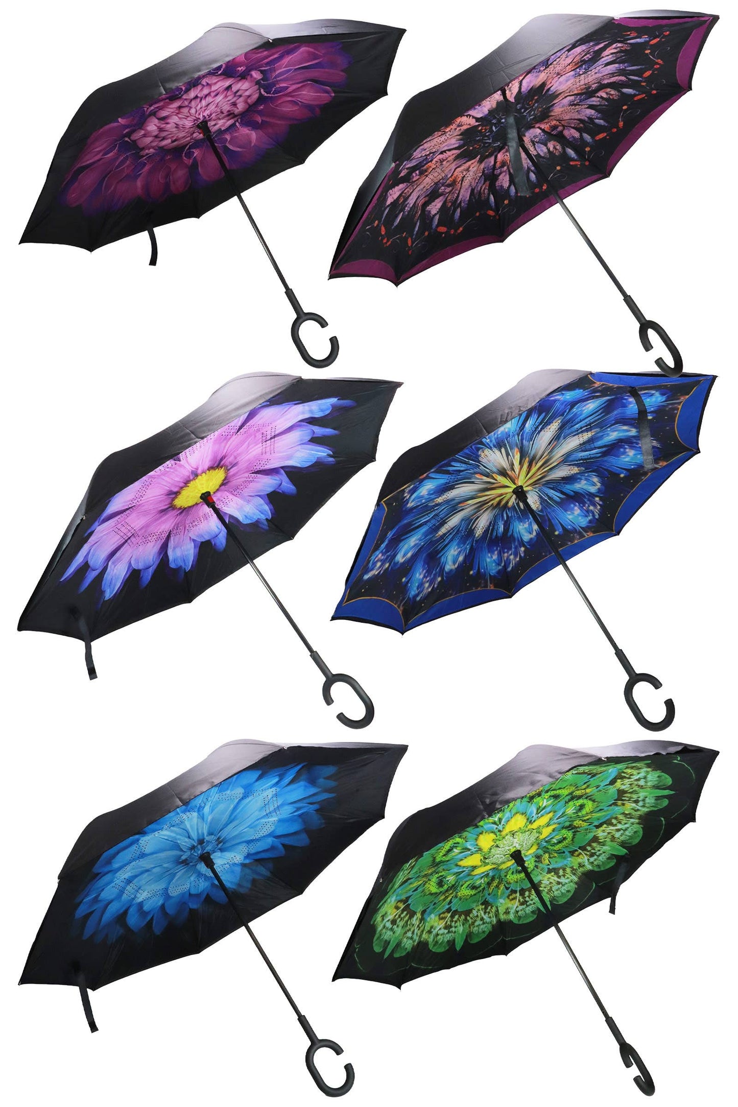 Umbrella- reverse open inverted