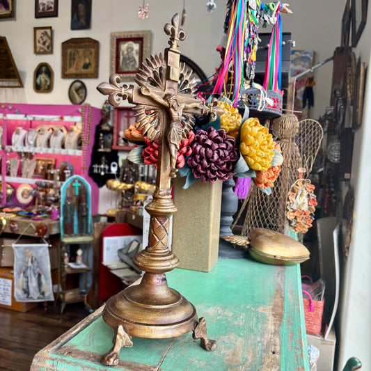 Gold Crucifix -Large Standing
