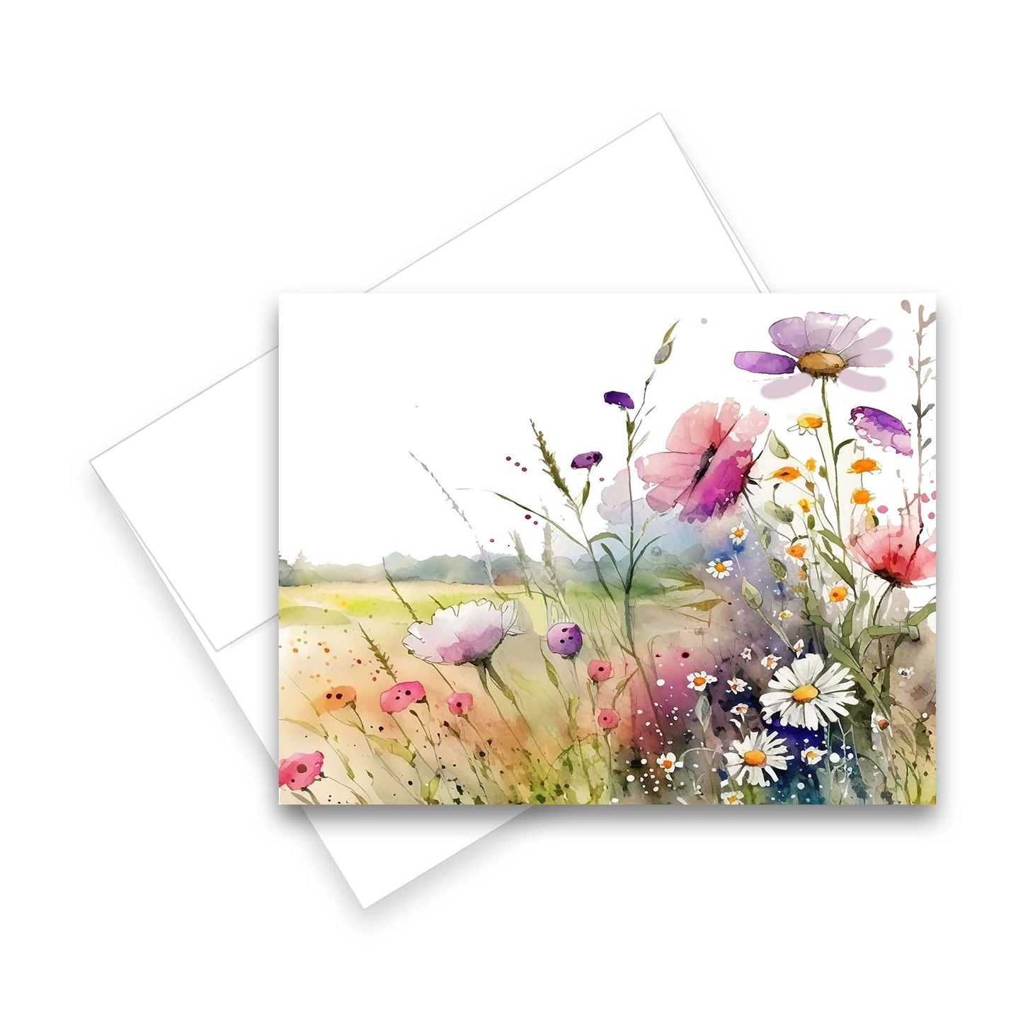 Greeting Cards: Assorted Watercolor Wildflower 6pk