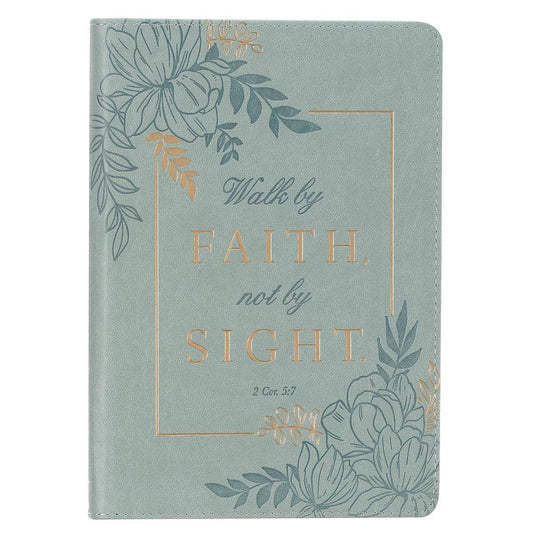 Journal Zip Teal Walk by Faith 2 Cor. 5:7