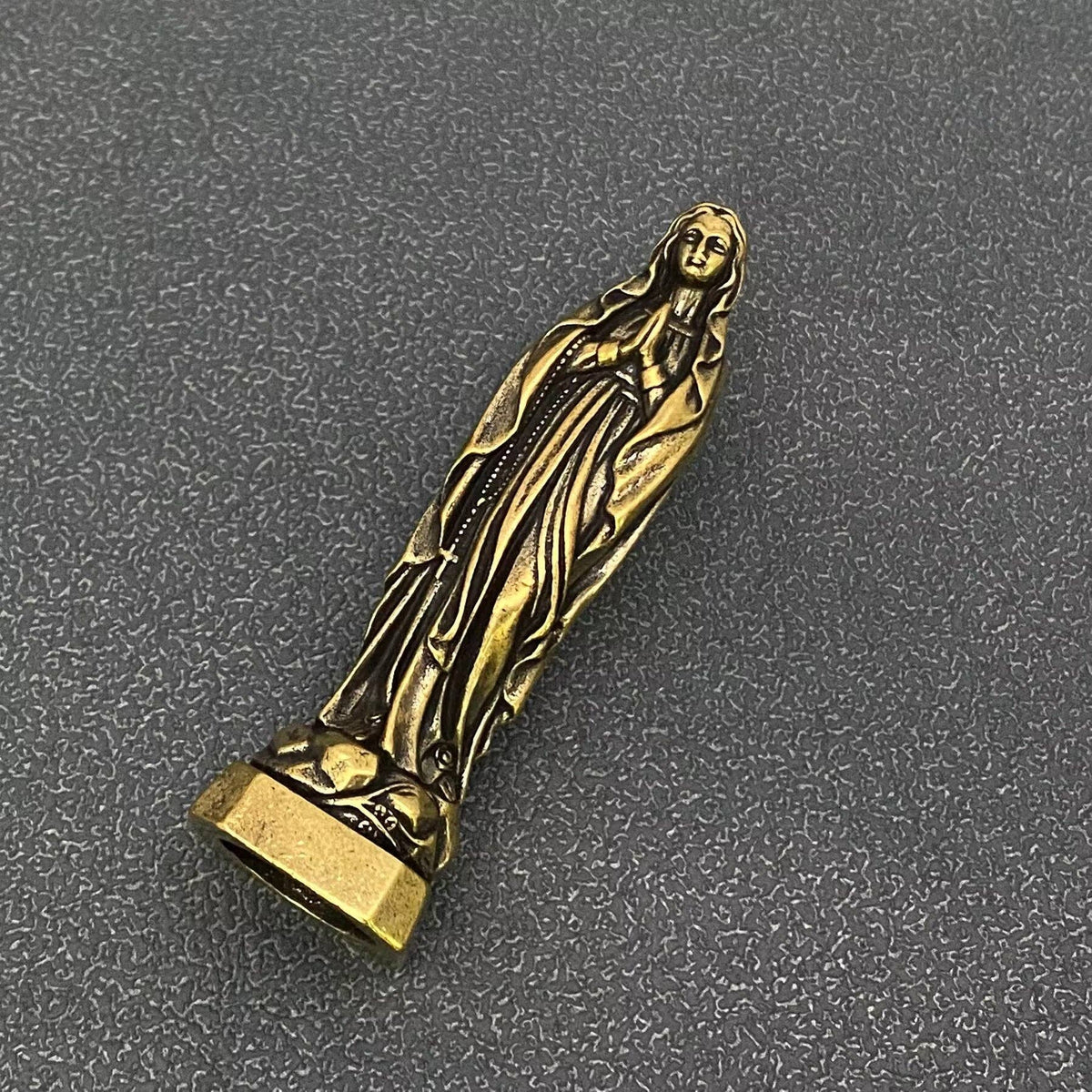 Small Brass Virgin Mary Statue