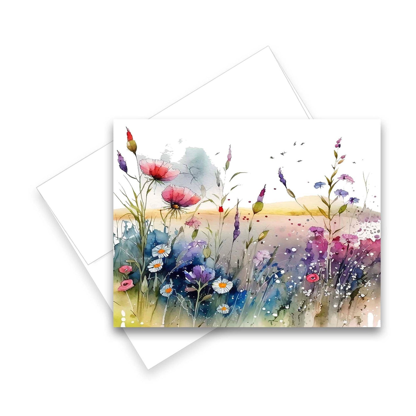 Greeting Cards: Assorted Watercolor Wildflower 6pk