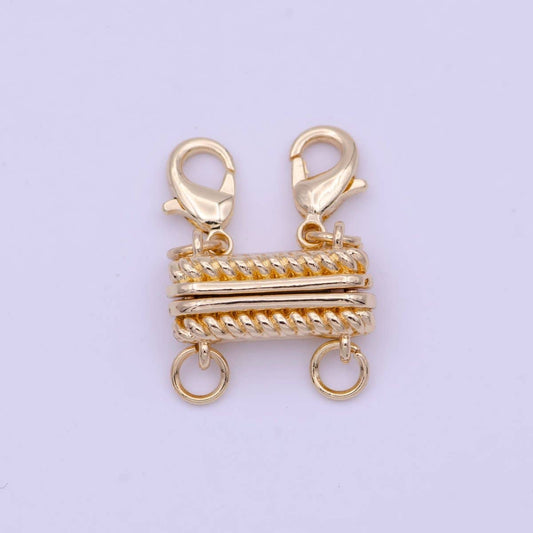 Double Magnetic Clasps Detangler Gold Jewelry