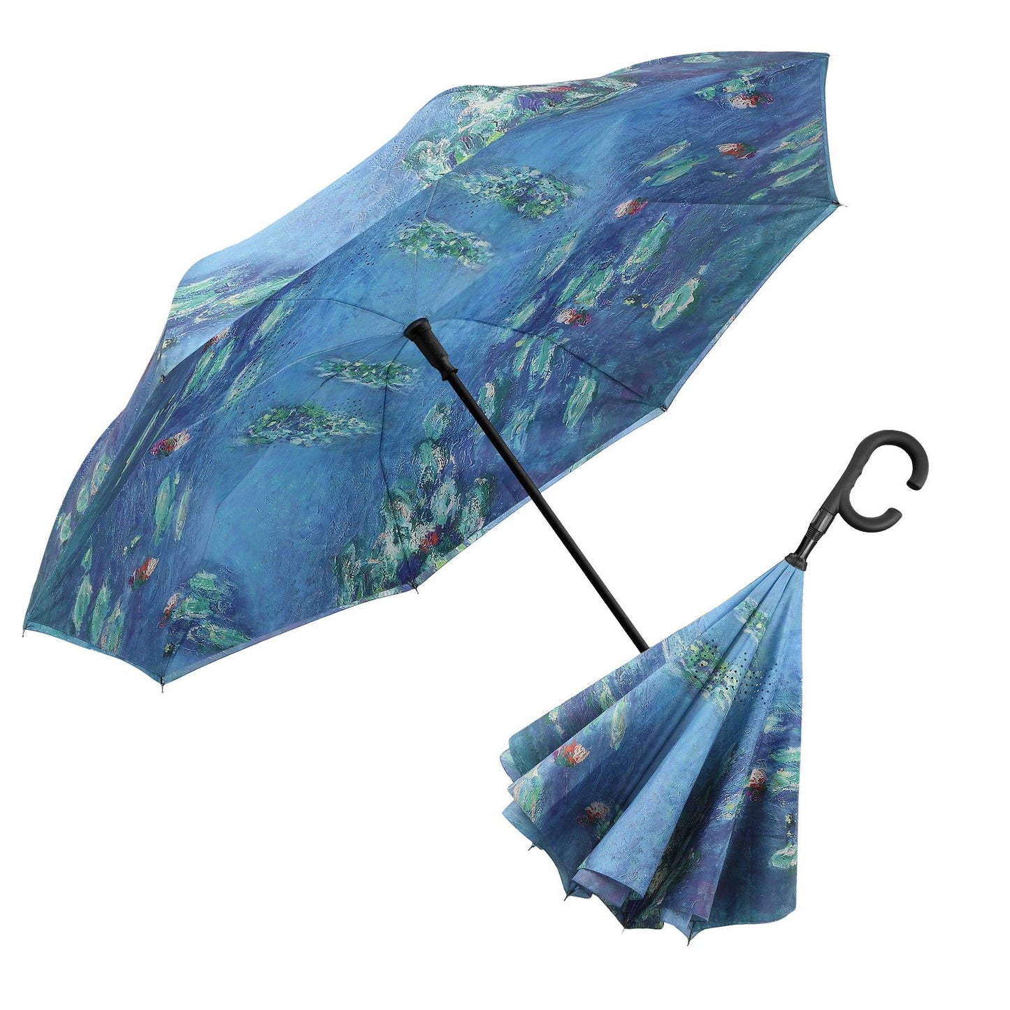 Umbrella inverted- Monet Water Lilies