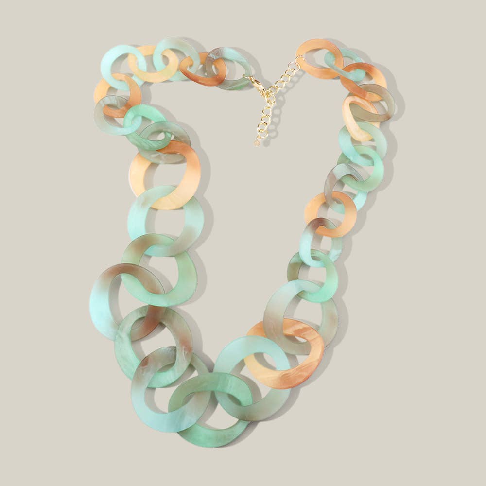 Bold Spring Link Long Necklace