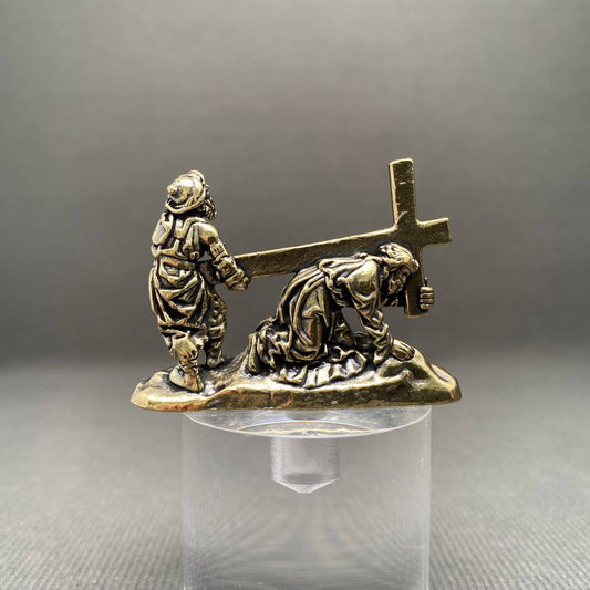Small Redemption Brass Statue