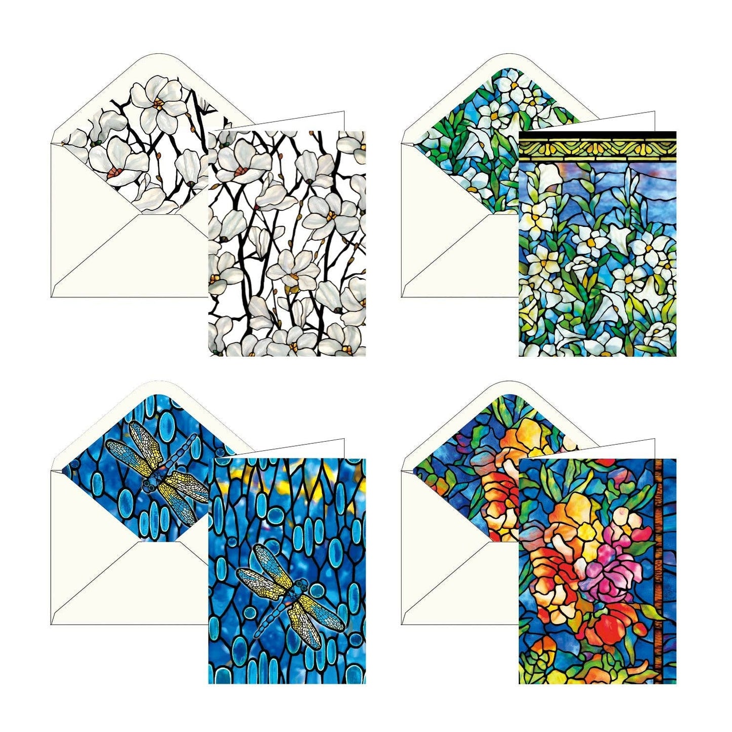 Blank Note Cards Tiffany Stained Glass Masterworks