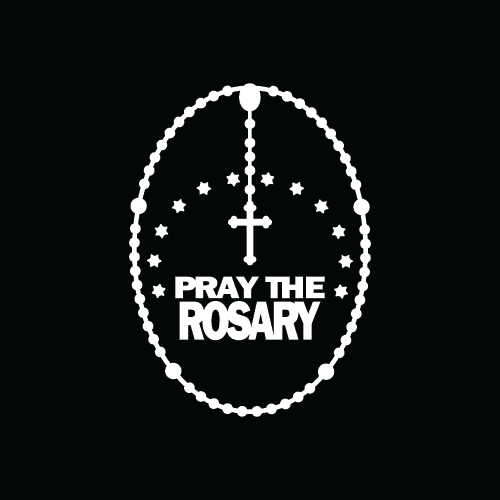Pray the Rosary Decal
